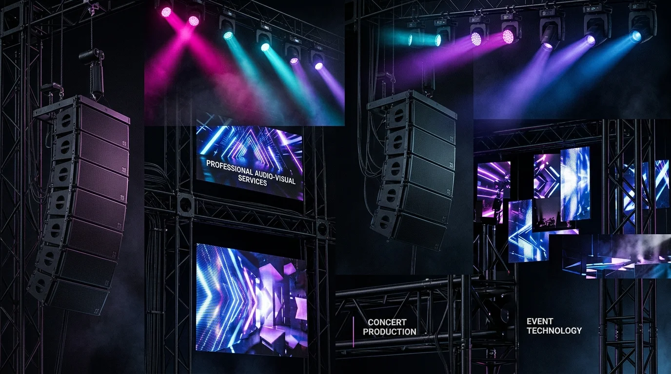 Audio Visual Solutions Meeting Production and LED Stage Rigging